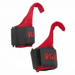 WebCitz - The Fitness Store Lifting Straps Grizzly Lifting Hooks With Neoprene Wrist Wraps