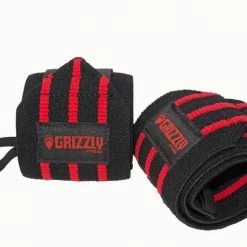 WebCitz - The Fitness Store Grizzly Heavy Duty Red Line Wrist Wraps Sports Medical