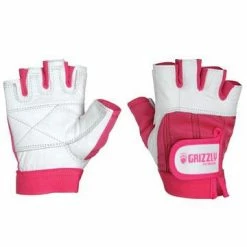 WebCitz - The Fitness Store Grizzly Paw Premium Leather Weight Training Gloves Lifting Gloves