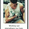 WebCitz - The Fitness Store Working Out Motivational Poster