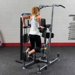 WebCitz - The Fitness Store Dual Station Machines Body Solid Weight Assist Knee Raise, Dip And Chin Station