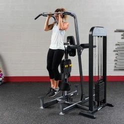 WebCitz - The Fitness Store Dual Station Machines Body Solid Weight Assist Knee Raise, Dip And Chin Station