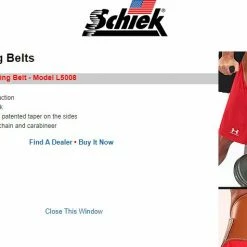 WebCitz - The Fitness Store Accessories Schiek Model L500B Genuine Leather Contour Dip Belt