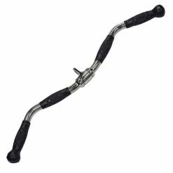 WebCitz - The Fitness Store Body Solid Rubber Grip Revolving Curl Bar