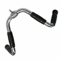 WebCitz - The Fitness Store Body Solid Chrome Plated Multi Purpose Cable Bar W/Rubber Grips Accessories