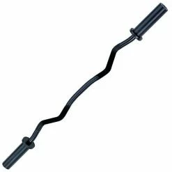 WebCitz - The Fitness Store Body Solid Olympic Curl Bar - Black Free Weights