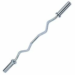 WebCitz - The Fitness Store Free Weights Body Solid Olympic Curl Bar - Chrome