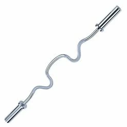 WebCitz - The Fitness Store Free Weights Body Solid Super Curl Bar - Chrome