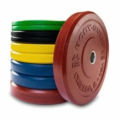WebCitz - The Fitness Store Body Solid 260 Lb Chicago Extreme Color Bumper Plate Sets
