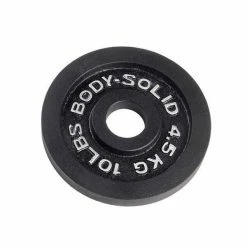 WebCitz - The Fitness Store Body Solid Black Cast Iron Olympic Plates - Each Free Weights