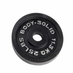 WebCitz - The Fitness Store Body Solid Black Cast Iron Olympic Plates - Each Free Weights