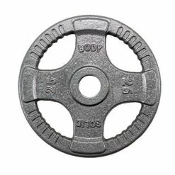 WebCitz - The Fitness Store Body Solid Grey Cast Iron Grip Plates - Each Free Weights