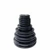 WebCitz - The Fitness Store Free Weights Body Solid 255 Lb Rubber Grip Olympic Plate Set