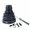 WebCitz - The Fitness Store Body Solid 300 Lb Rubber Grip Olympic Weight Set With Bar And Collars Free Weights