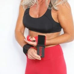 WebCitz - The Fitness Store Lifting Straps Grizzly Lifting Hooks With Neoprene Wrist Wraps