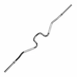 WebCitz - The Fitness Store Body Solid Standard Super Curl Bar - Chrome