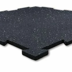 The Fitness Store Body Solid Tools Interlocking Rubber Flooring Gray Speck
