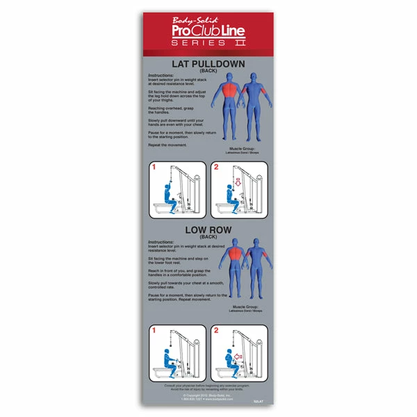 WebCitz - The Fitness Store Body Solid Pro Club Line Series II Lat Pulldown And Seated Row 7 WebCitz - The Fitness Store Body Solid Pro Club Line Series II Lat Pulldown And Seated Row