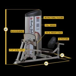 WebCitz - The Fitness Store Body Solid Pro Club Line Series II Leg Press And Calf Raise