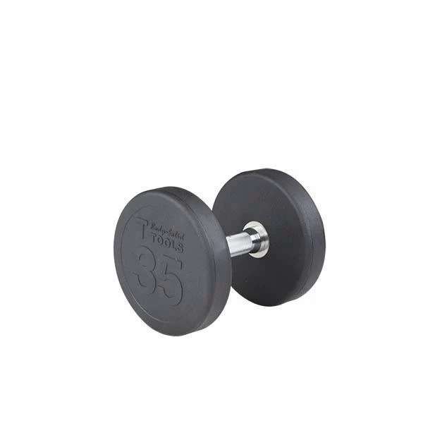 WebCitz - The Fitness Store Body Solid Rubber Round Dumbbells - Each Free Weights 10 WebCitz - The Fitness Store Body Solid Rubber Round Dumbbells - Each Free Weights