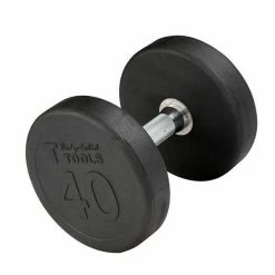 WebCitz - The Fitness Store Body Solid Rubber Round Dumbbells - Each Free Weights