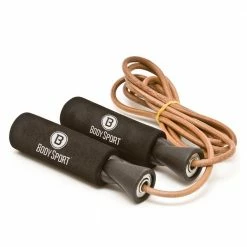 The Fitness Store Body Sport Leather Speed Rope