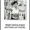 WebCitz - The Fitness Store Weight Training Motivational Poster Accessories