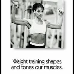 WebCitz - The Fitness Store Weight Training Motivational Poster Accessories