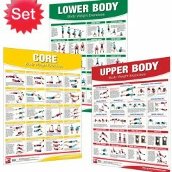 WebCitz - The Fitness Store Fitness Posters / Books Body Weight Exercise Poster Set