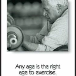 WebCitz - The Fitness Store Accessories Any Age Motivational Poster