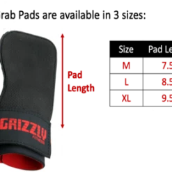WebCitz - The Fitness Store Grizzly Grabbers Lifting Wrist Wraps With Grab Pads