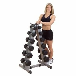WebCitz - The Fitness Store Free Weights Body Solid 2 Tier Vertical Dumbell Rack