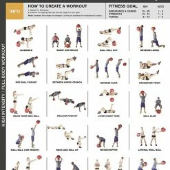 WebCitz - The Fitness Store Fighthrough Fitness Medicine Ball Workout Poster Accessories