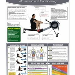 WebCitz - The Fitness Store Rowing Machine Information And Conditioning Poster Accessories