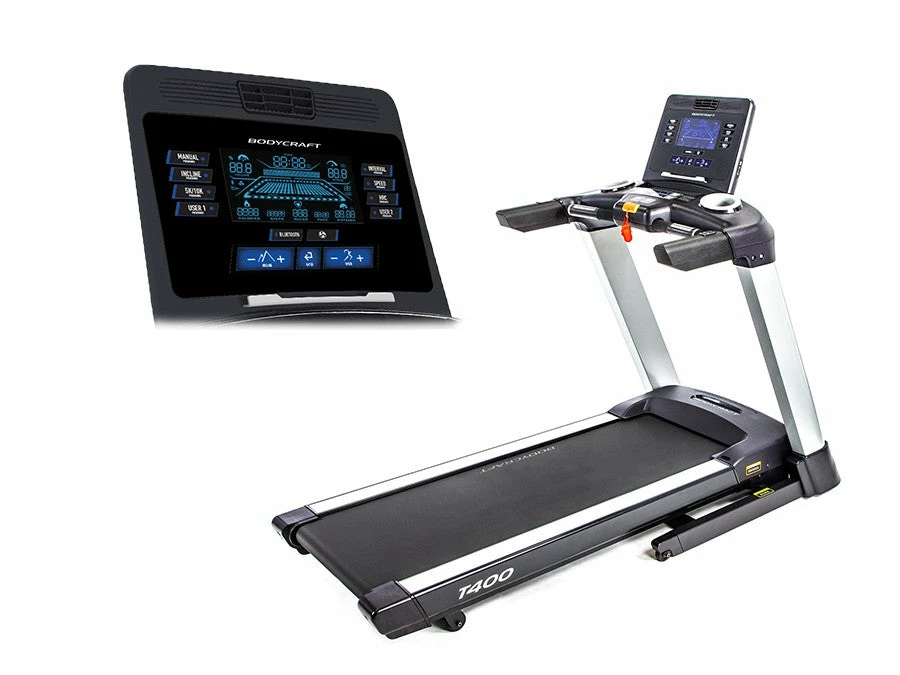 WebCitz - The Fitness Store BodyCraft T400-9LCD Series Folding Treadmill W/9" LCD Display Cardio 3 WebCitz - The Fitness Store BodyCraft T400-9LCD Series Folding Treadmill W/9" LCD Display Cardio