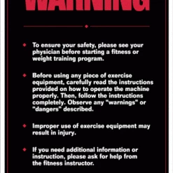 WebCitz - The Fitness Store Accessories Algra Warning Poster
